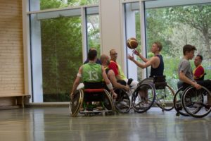 Training Rollstuhlbasketball des RSV Murnau