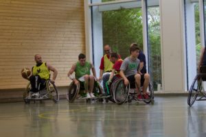 Training Rollstuhlbasketball des RSV Murnau