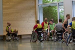 Training Rollstuhlbasketball des RSV Murnau