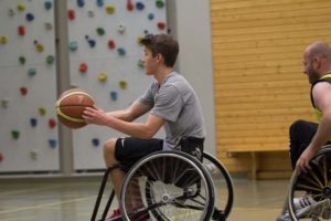 Training Rollstuhlbasketball des RSV Murnau