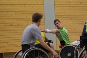 Training Rollstuhlbasketball des RSV Murnau