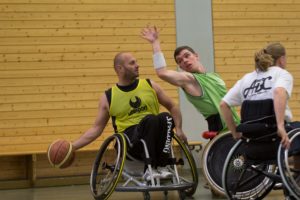Training Rollstuhlbasketball des RSV Murnau