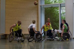 Training Rollstuhlbasketball des RSV Murnau