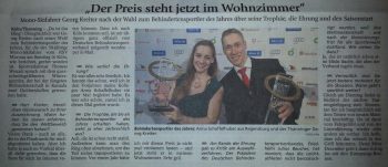 Behindertensportler des Jahres - Anna Schaffelhuber und Georg Kreiter