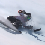 Georg Kreiter bei den Paralympics 2018 in PyeongChang. Der Sturz