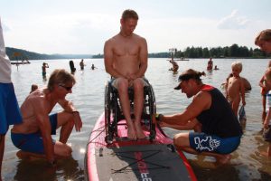 Schorschi auf dem SUP