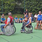 Rollstuhlbasketball am Tennisplatz vom UKM